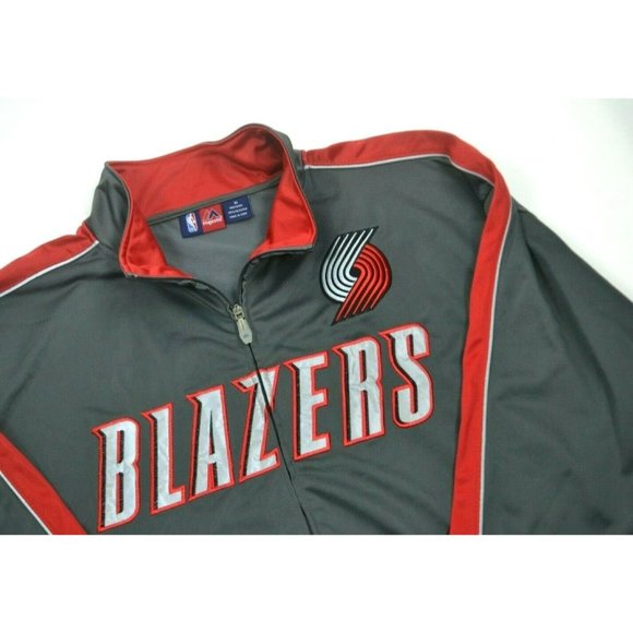 PORTLAND TRAIL BLAZERS Men's Majestic Soft Shell Track Jacket‎ SIZE 3XL NWT